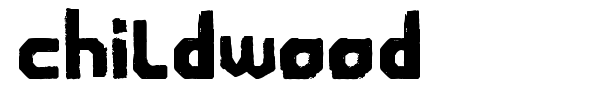 Childwood font preview
